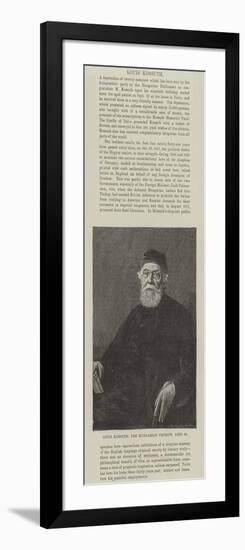 Louis Kossuth, the Hungarian Patriot, Aged 90-null-Framed Giclee Print