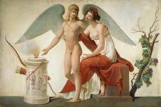 Cupid Inviting Venus to a Sacrifice-Louis Lafitte-Framed Giclee Print