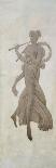 Décor de la salle à manger : danseuse dans le goût pompéien, d'après un dessin de Percier-Louis Lafitte-Giclee Print