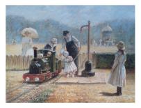 Model Railway-Louis Legrand-Art Print