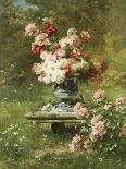 Peonies in an Urn in a Garden-Louis Lemaire-Mounted Giclee Print