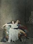 Merveilleuse and Incroyable with a Violinist-Louis Leopold Boilly-Giclee Print