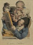 Merveilleuse and Incroyable with a Violinist-Louis Leopold Boilly-Giclee Print