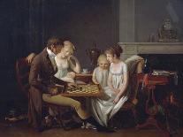 Painting of Family Game of Checkers, Ca 1803-Louis Leopold Boilly-Giclee Print