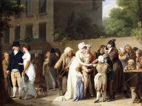 Arrival of the Stagecoach in the Courtyard of the Messageries-Louis-Léopold Boilly-Giclee Print