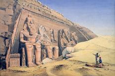 Excavation of the Great Temple of Ramesses II, Abu Simbel, 1819-Louis M. A. Linant de Bellefonds-Giclee Print