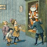 Santa Discovered in the Closet-Louis M. Glackens-Art Print
