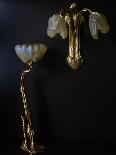 Lamp and Wall Light in Gilded Bronze and Glass in Shape of Lilies-Louis Majorelle-Framed Giclee Print