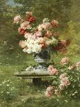 Vase Mit Pfingstrosen in Einem Garten-Louis Marie Lemaire-Giclee Print