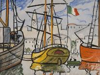 Marseille, bateaux au port, 1920-Louis-Mathieu Verdilhan-Giclee Print