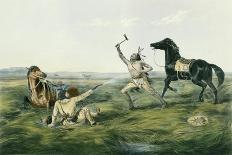 Buffalo Bill Fighting the Indians (Oil on Canvas)-Louis Maurer-Giclee Print