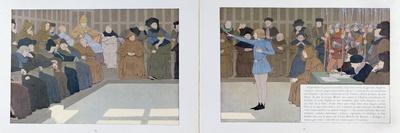 The Trial of Joan of Arc in Rouen Castle in 1431 from 'Jeanne D'Arc', C.1910-Louis Maurice Boutet De Monvel-Giclee Print