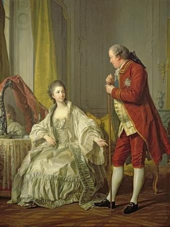 Portrait of the Marquis de Marigny and His Wife, Marie-Francoise Constance Julie Filleul, 1769
