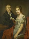 Portrait of Hendrik Arend Van Den Brink with His Wife Lucretia Johanna Van De Poll-Louis Moritz-Stretched Canvas