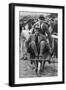 Louis Mountbatten Wheels His Cousin, the Prince of Wales, at a Gymkhana in Malta, 1936-null-Framed Giclee Print