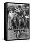 Louis Mountbatten Wheels His Cousin, the Prince of Wales, at a Gymkhana in Malta, 1936-null-Framed Stretched Canvas