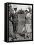 Louis Mountbatten with His Fiancee Edwina Ashley-null-Framed Stretched Canvas