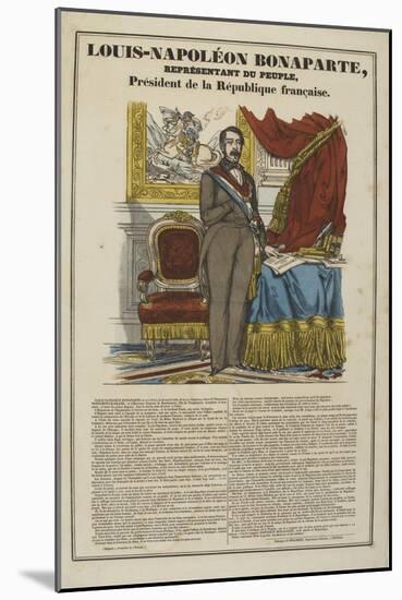 Louis-Napoléon Bonaparte, représentant du peuple, président de la République française-null-Mounted Giclee Print