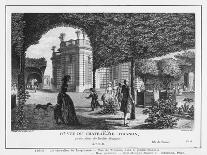 Garden of the Palais Royal, 1785 (W/C and Pen and Grey Ink on Paper)-Louis-Nicolas de Lespinasse-Giclee Print