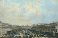Garden of the Palais Royal, 1785 (W/C and Pen and Grey Ink on Paper)-Louis-Nicolas de Lespinasse-Giclee Print