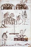 Indian Huts, Illustration on Page 20 of Codex Canadiensis-Louis Nicolas-Giclee Print