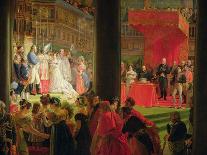 Visit of Prince of Salerno, Leopold of Bourbon to French Institute-Louis Nicolas Lemasle-Stretched Canvas