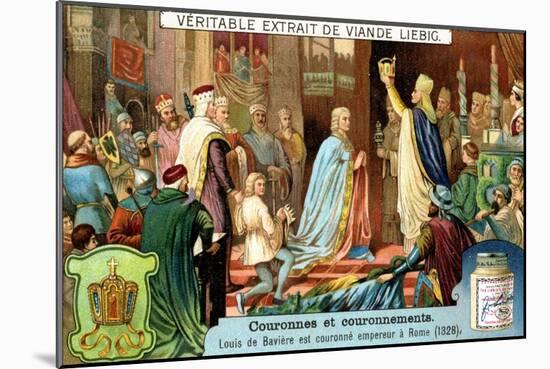 Louis of Bavaria Crowned Emperor of Rome in 1328-null-Mounted Giclee Print