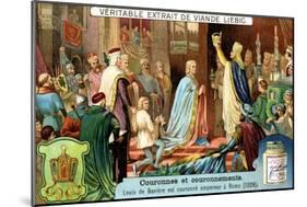 Louis of Bavaria Crowned Emperor of Rome in 1328-null-Mounted Giclee Print
