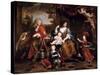Louis of France, Grand Dauphin (1661-171), with His Family-Pierre Mignard-Stretched Canvas