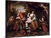 Louis of France, Grand Dauphin (1661-171), with His Family-Pierre Mignard-Stretched Canvas