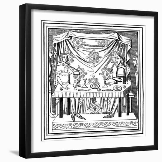 Louis of Taranto Instituting the Order of the Holy Ghost, 14th Century-null-Framed Giclee Print