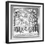 Louis of Taranto Instituting the Order of the Holy Ghost, 14th Century-null-Framed Giclee Print