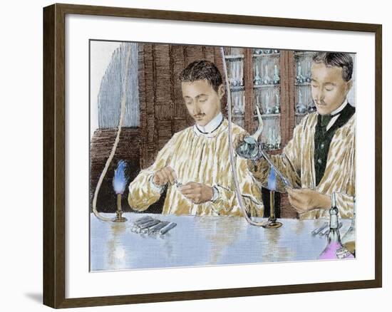 Louis Pasteur (1822-1895). French Chemist and Bacteriologist. Experiment with the Anthrax Vaccine-Prisma Archivo-Framed Photographic Print