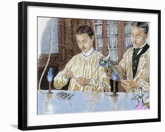 Louis Pasteur (1822-1895). French Chemist and Bacteriologist. Experiment with the Anthrax Vaccine-Prisma Archivo-Framed Photographic Print