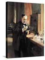 Louis Pasteur (1822-95) in His Laboratory, 1885-Albert Edelfelt-Stretched Canvas