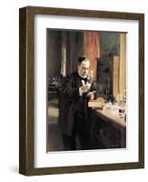 Louis Pasteur (1822-95) in His Laboratory, 1885-Albert Edelfelt-Framed Giclee Print