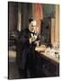 Louis Pasteur (1822-95) in His Laboratory, 1885-Albert Edelfelt-Stretched Canvas