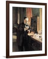 Louis Pasteur (1822-95) in His Laboratory, 1885-Albert Edelfelt-Framed Giclee Print