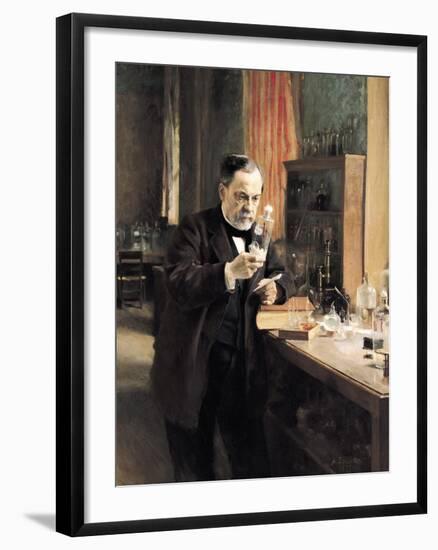 Louis Pasteur (1822-95) in His Laboratory, 1885-Albert Edelfelt-Framed Giclee Print