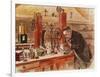 Louis Pasteur Experimenting for the Cure of Hydrophobia in His Laboratory, c. 1885, Pub. c. 1895-Adrien Emmanuel Marie-Framed Giclee Print