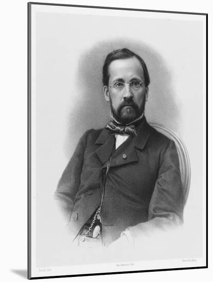 Louis Pasteur French Chemist and Microbiologist in 1863-Schultz-Mounted Art Print