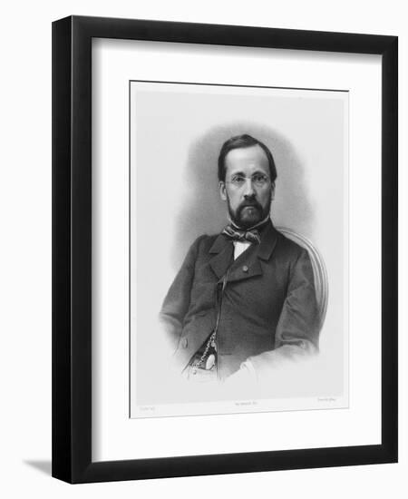 Louis Pasteur French Chemist and Microbiologist in 1863-Schultz-Framed Art Print