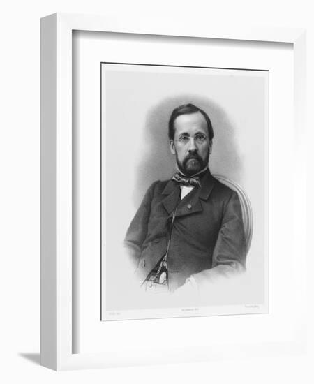 Louis Pasteur French Chemist and Microbiologist in 1863-Schultz-Framed Art Print