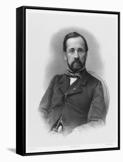 Louis Pasteur French Chemist and Microbiologist in 1863-Schultz-Framed Stretched Canvas