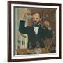 Louis Pasteur French Chemist and Microbiologist, in His Laboratory, Ca. 1880s-null-Framed Art Print