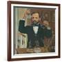 Louis Pasteur French Chemist and Microbiologist, in His Laboratory, Ca. 1880s-null-Framed Art Print