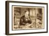 Louis Pasteur French Chemist and Microbiologist in His Laboratory-H. Wagner-Framed Art Print