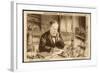 Louis Pasteur French Chemist and Microbiologist in His Laboratory-H. Wagner-Framed Art Print