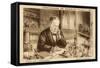 Louis Pasteur French Chemist and Microbiologist in His Laboratory-H. Wagner-Framed Stretched Canvas