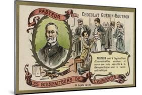 Louis Pasteur, French Chemist and Microbiologist-null-Mounted Giclee Print